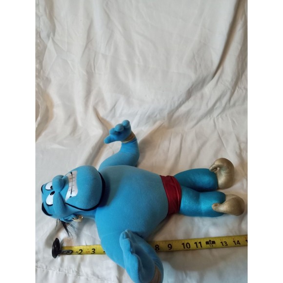 VTG 1992 Mattel Disney Aladdin GENIE Plush Stuffed Doll Toy 16" Posable Arms - Picture 4 of 4